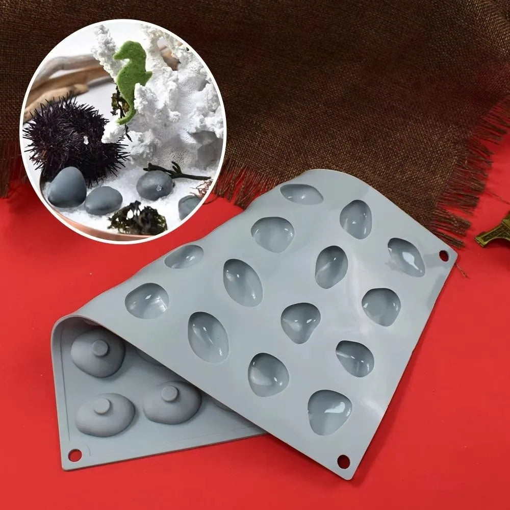 28-Pc Cobblestone Silicone Mold – Food Grade Baking & Chocolate