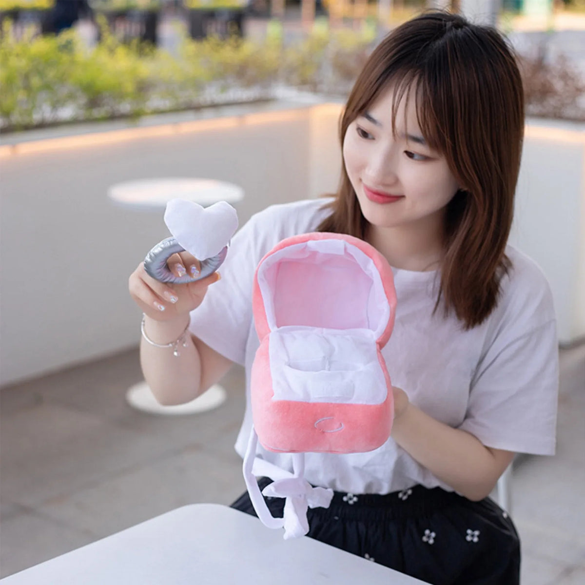 Diamond Ring Plush Toy with Box – Dog Chew & Novelty Gift