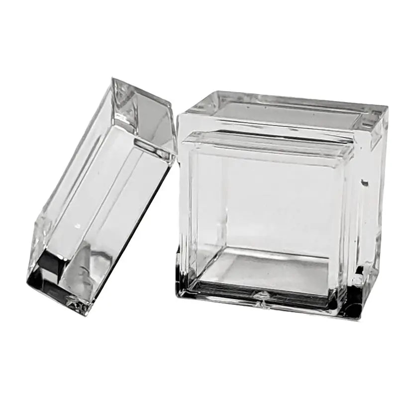30-Pack Clear Acrylic Cases for 10mm Periodic Element Cubes