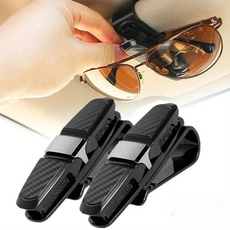 2-Pack Car Visor Sunglass Holder Clip | ABS Eyeglass Mount