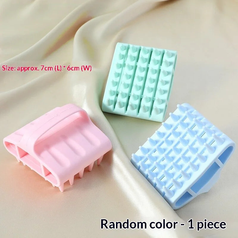 Silicone Scalp Massager Shampoo Brush | Hair Washing Comb