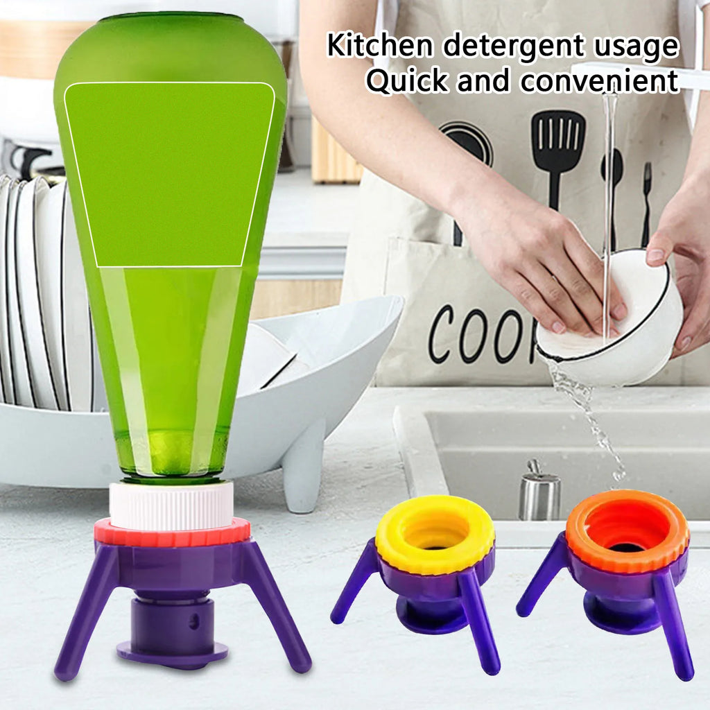 Inverted Bottle Cap Tripod Stand – Leak-Proof, BPA-Free, 3-Pack