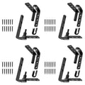 4-Pack Black Cafe Saloon Swinging Door Hinges – Stainless Steel