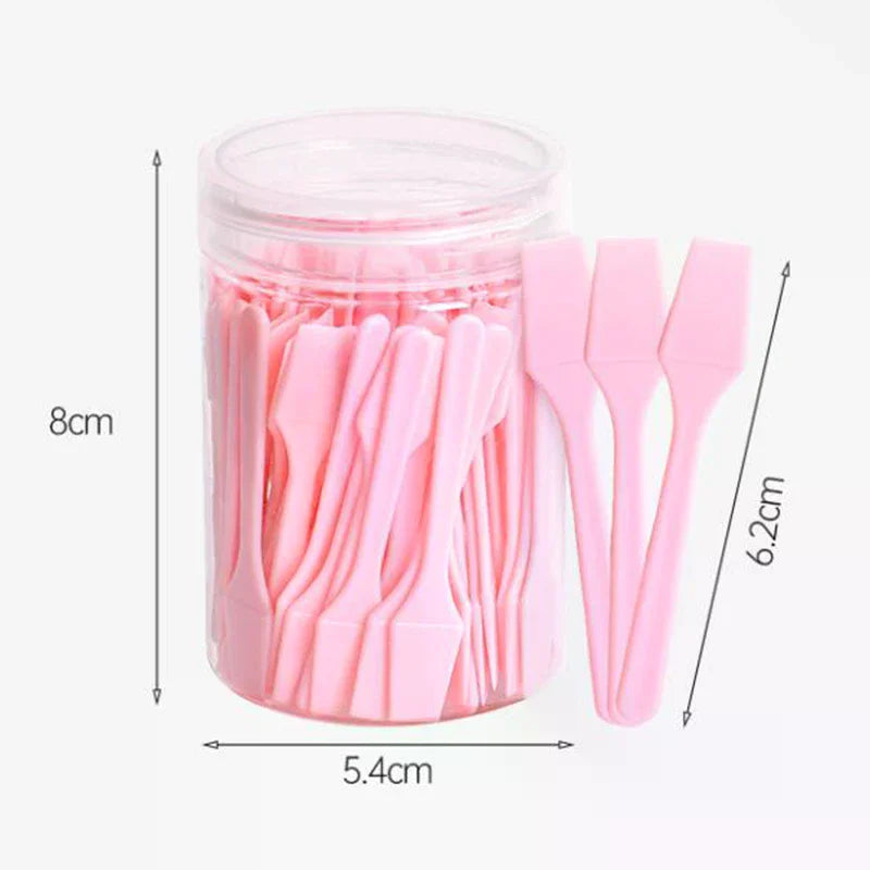 100-Pc Mini Cosmetic Spatula Scoops & Makeup Applicators