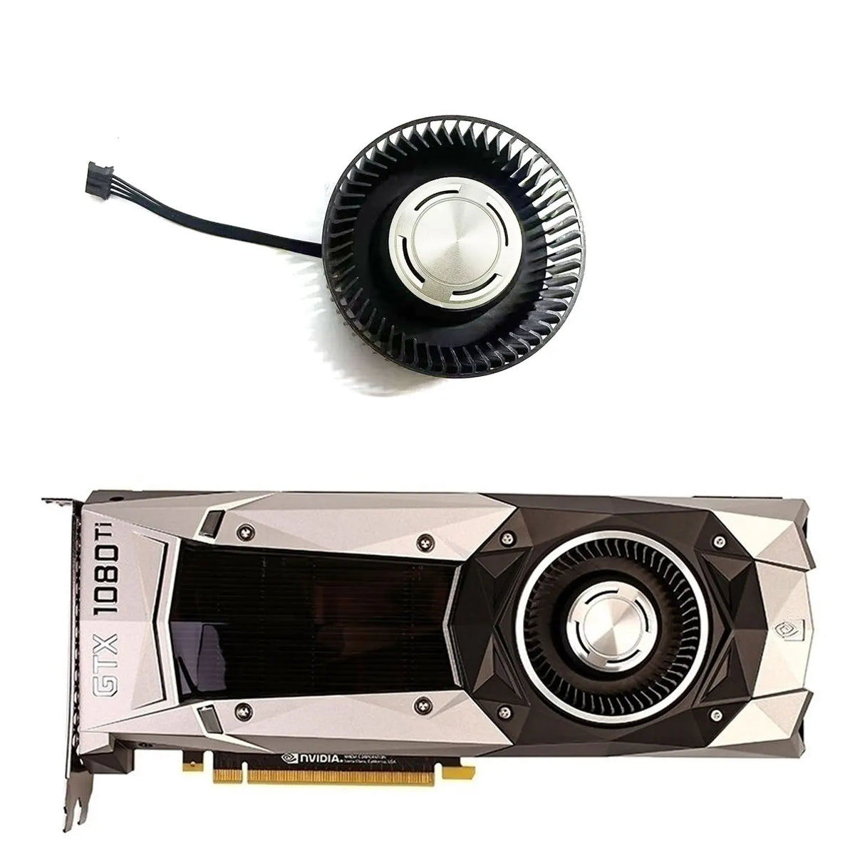65mm 4-Pin GTX 1080 Ti GPU Replacement Fan – Founders Edition