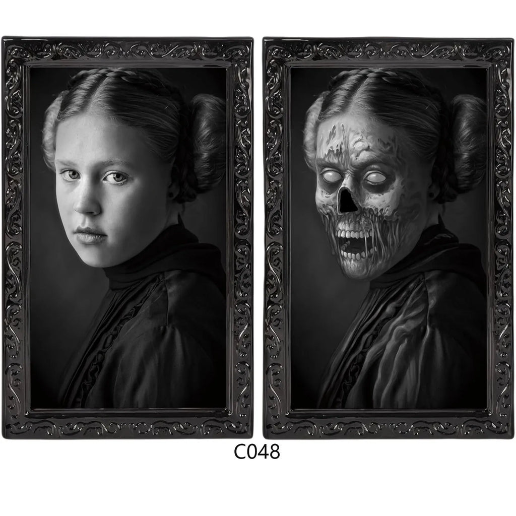 Halloween 3D Face Changing Horror Portrait Wall Decor