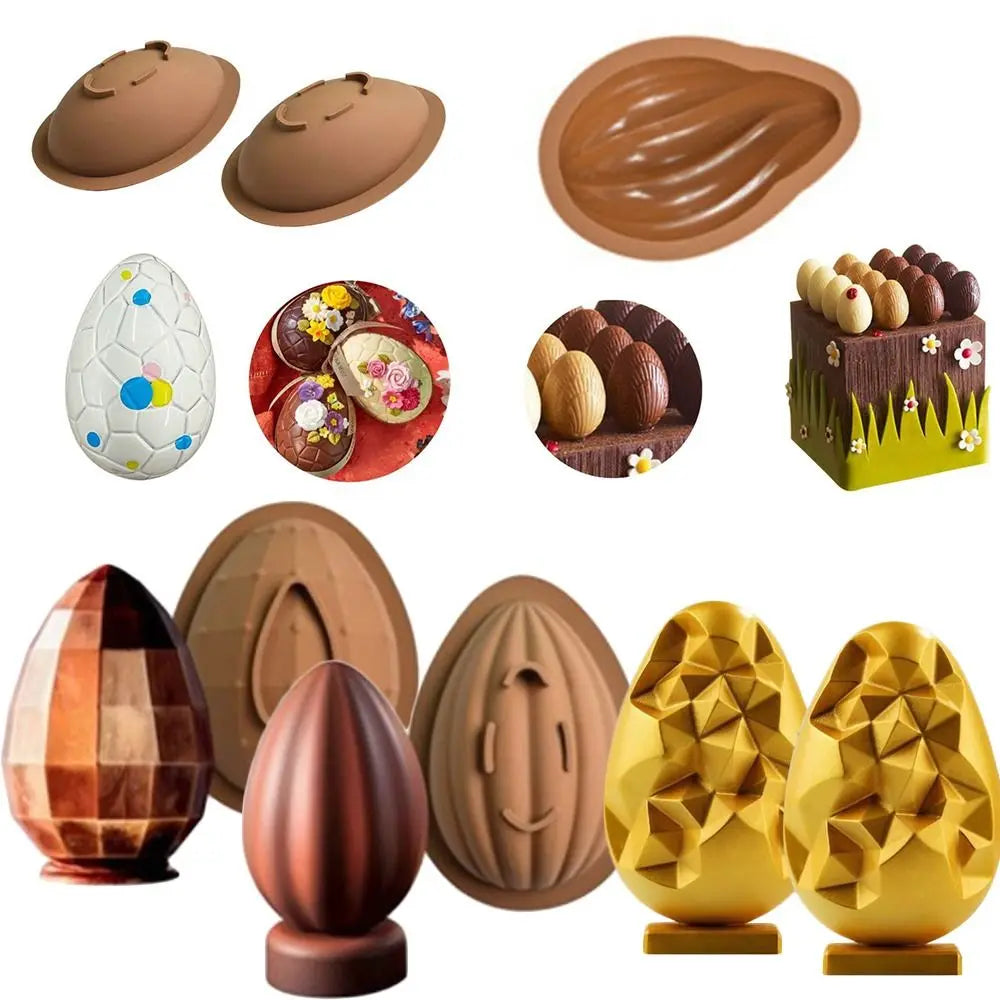 Large 3D Silicone Easter Egg Mold – Breakable Chocolate & Candy