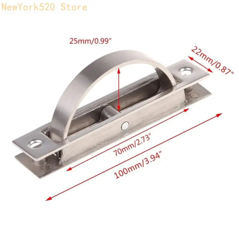 Zinc Alloy Rotatable Invisible Drawer Handle Cabinet Finger Pull