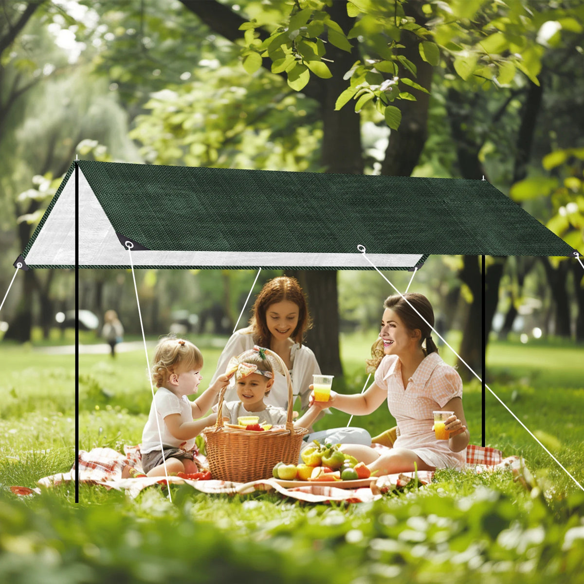 Heavy Duty PE Waterproof Tarp with Reinforced Grommets | Multi-Size
