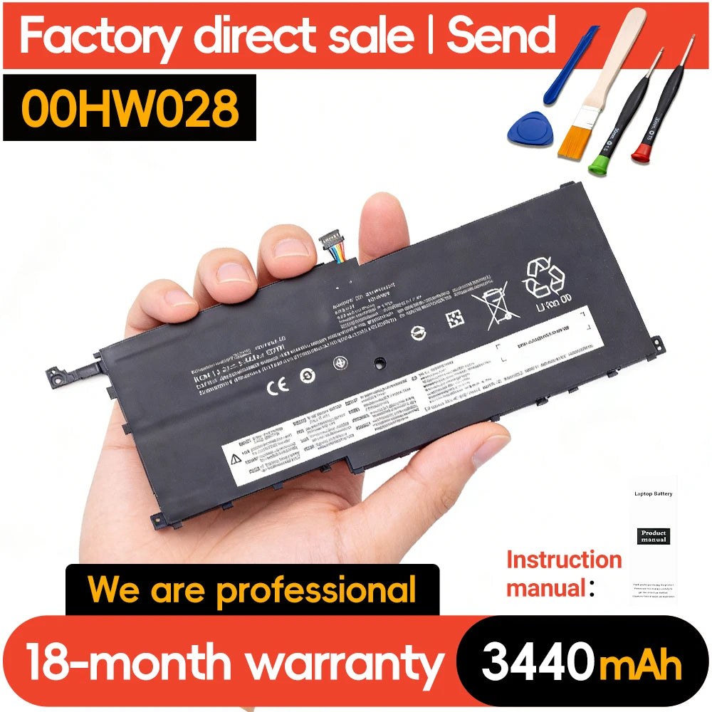 SUOZHAN Battery for Lenovo ThinkPad X1 Carbon 4th Gen 00HW028
