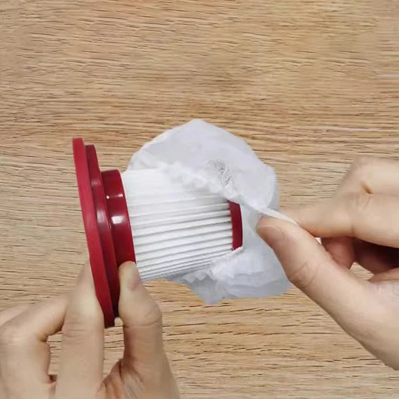 100-Pack Disposable Vacuum Filters – Universal Handheld