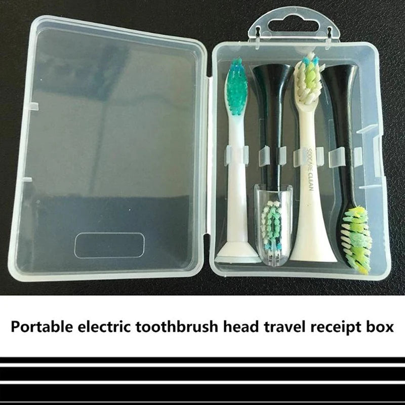 Electric Toothbrush Head Storage Case – Clear Travel Box