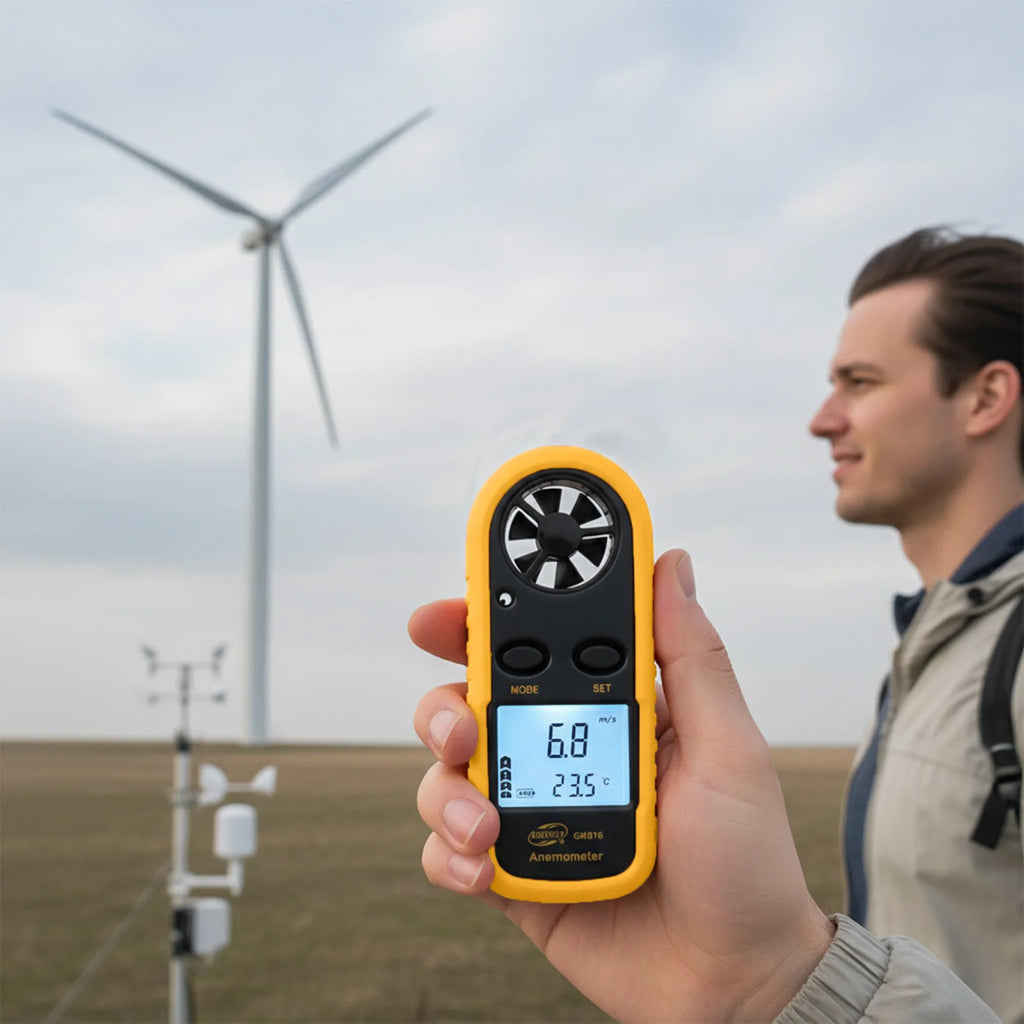 Mini Anemometer Wind Speed Meter with LCD Backlight | VIBE