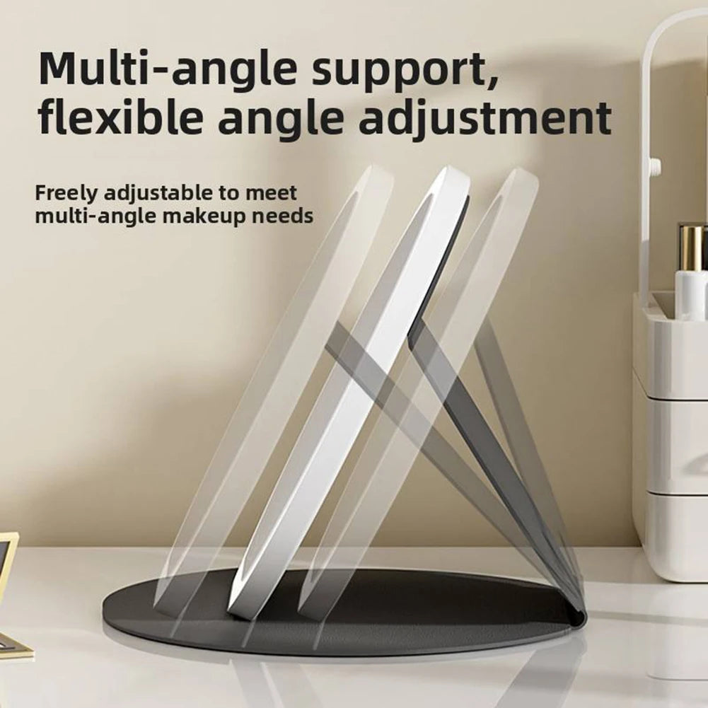 Foldable LED Vanity Mirror – Dimmable Rechargeable Makeup Mirror