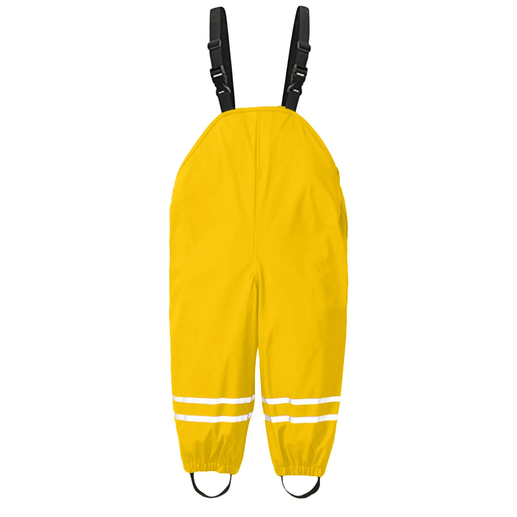 Kids Waterproof Rain Dungarees Windproof Overalls Ages 1–6