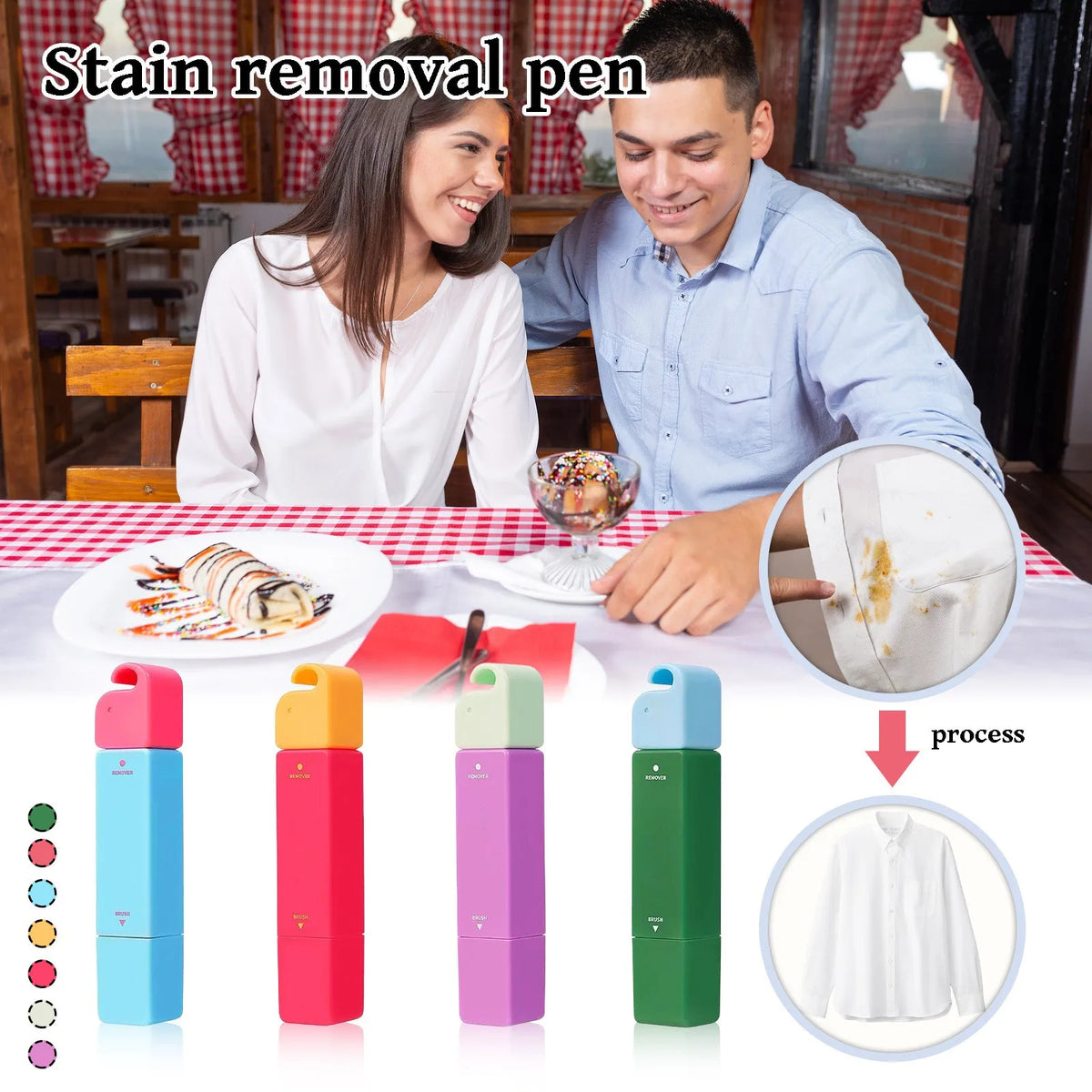 Portable No-Wash Stain Remover Pen – On-the-Go 12ml