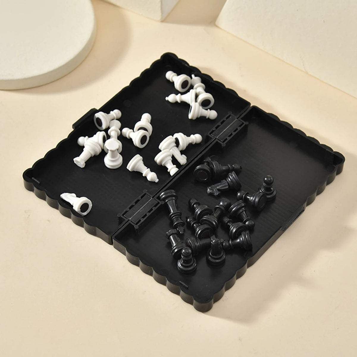 Portable Mini Magnetic Chess Set – Foldable Travel Board Game