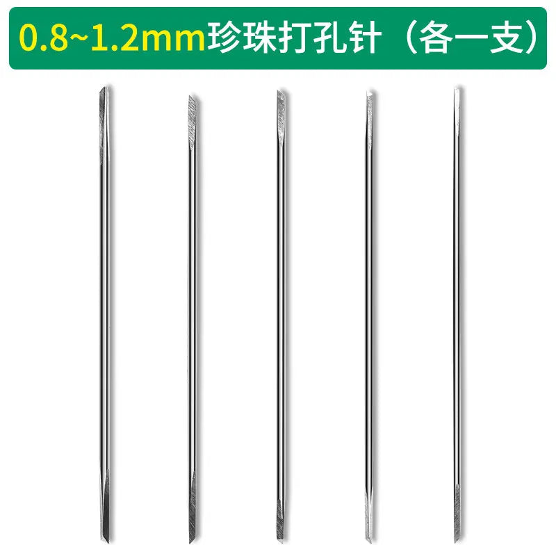 Tungsten Steel Double Head Triangle Drill Needle Jewelry Tool
