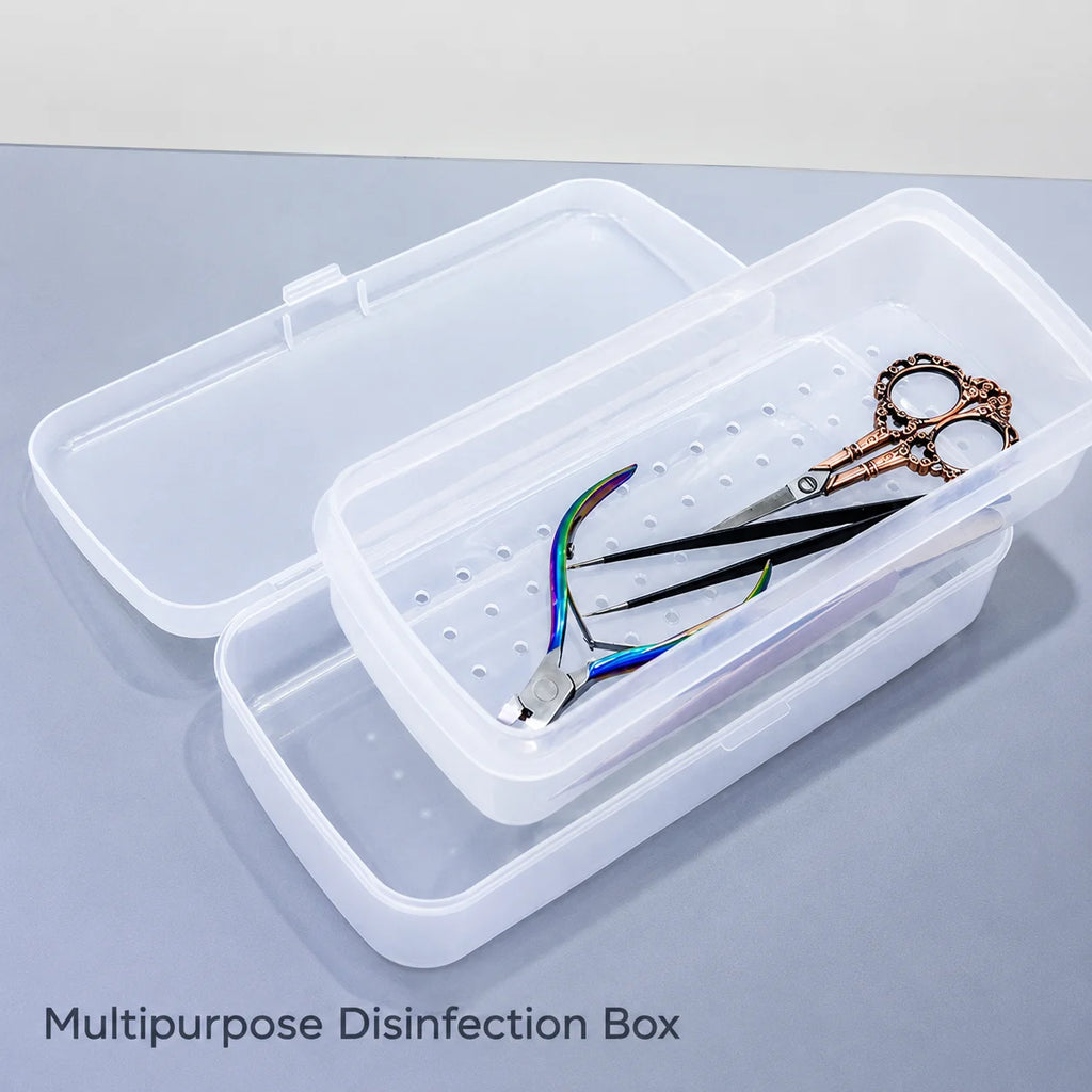 Nail Sterilizer Tray Disinfection Box for Manicure Tools