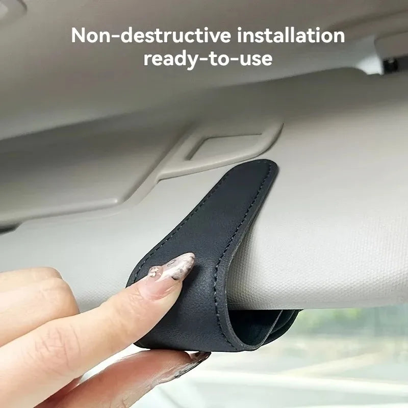 Magnetic Car Sun Visor Glasses Clip – Universal Holder