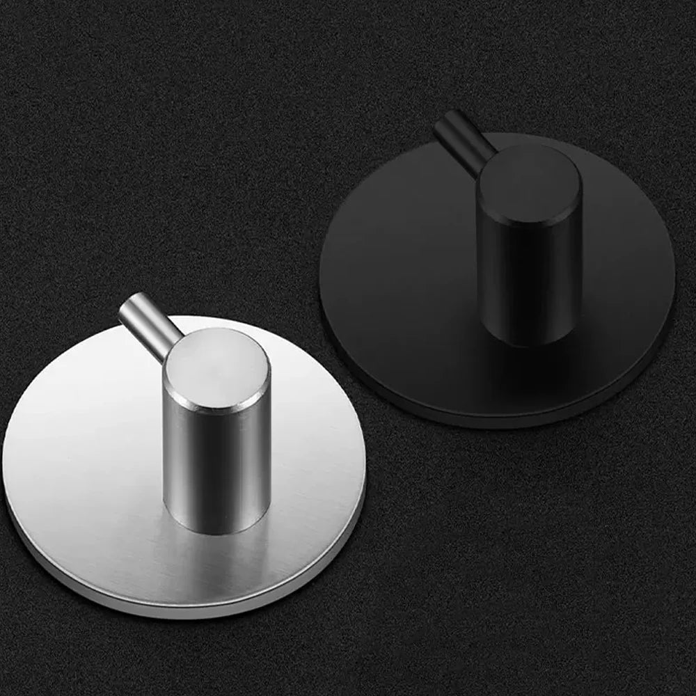 L-Shaped Stainless Steel Self-Adhesive Wall Hooks – Rustproof