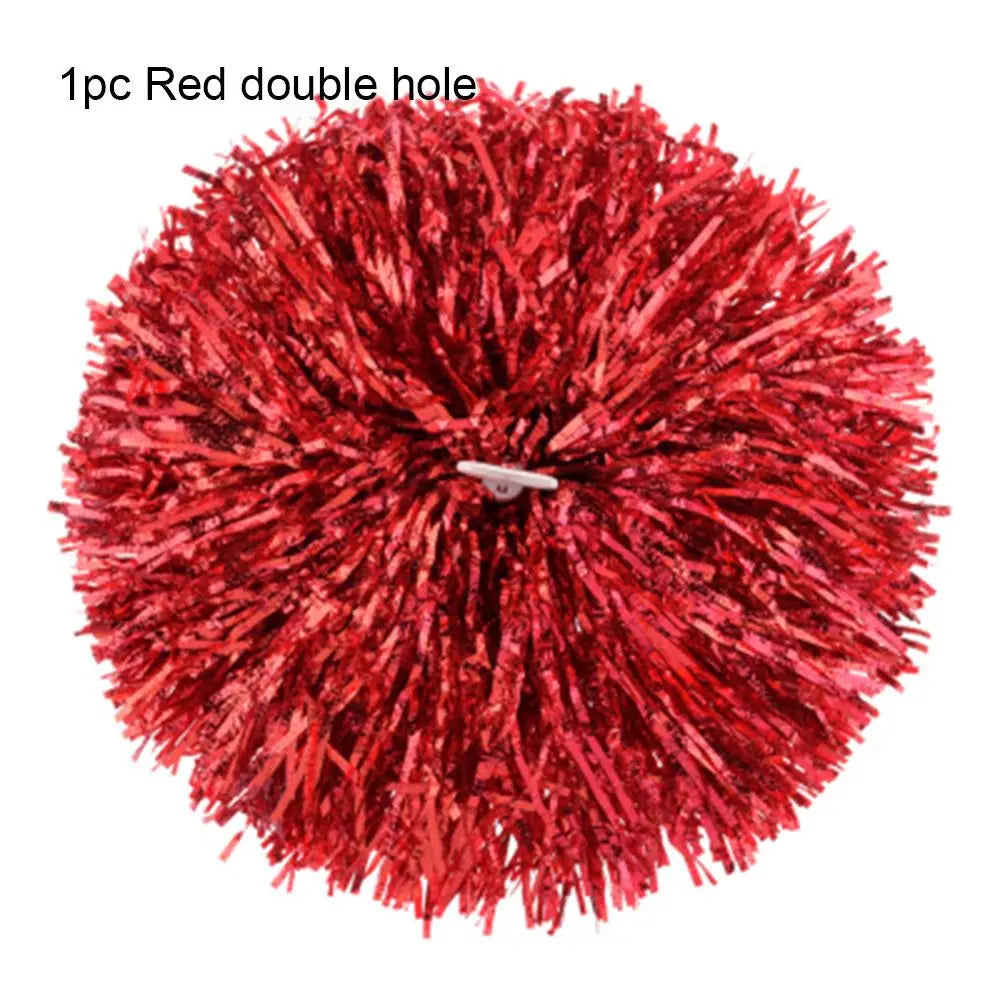 Cheerleader Pompoms Metallic Streamer Dance & Competition