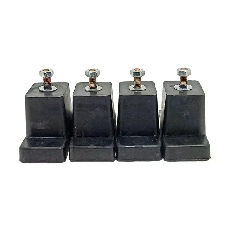 4-Pack Rubber Anti-Vibration Isolator Pads for AC Units