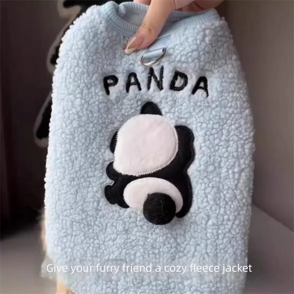 Cartoon Plush Pet Sweater Windproof Jacket for Cats & Dogs