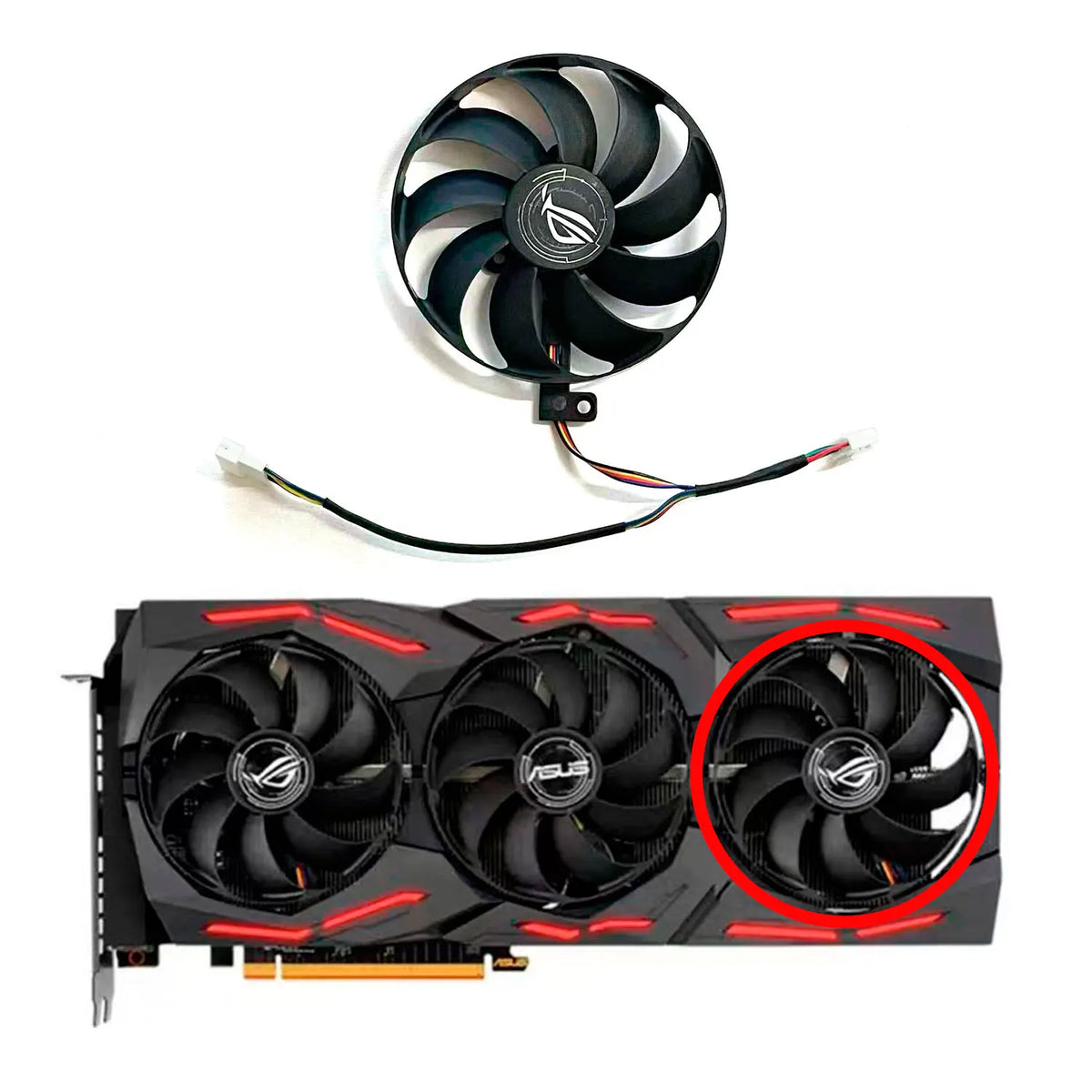 T129215SU GPU Fans for ASUS ROG STRIX RTX 2070 2080 2080 Ti