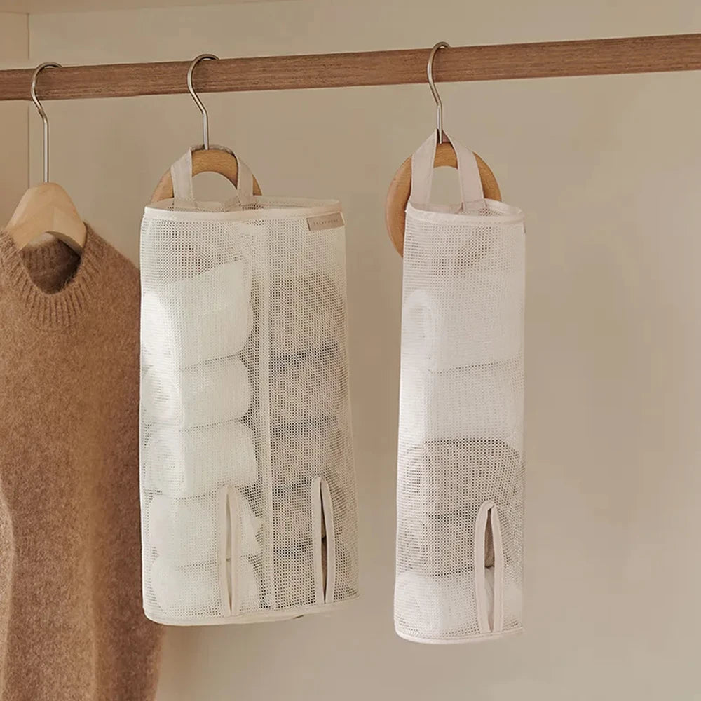 Mesh Wall-Mounted Hanging Storage Bag – Underwear & Socks