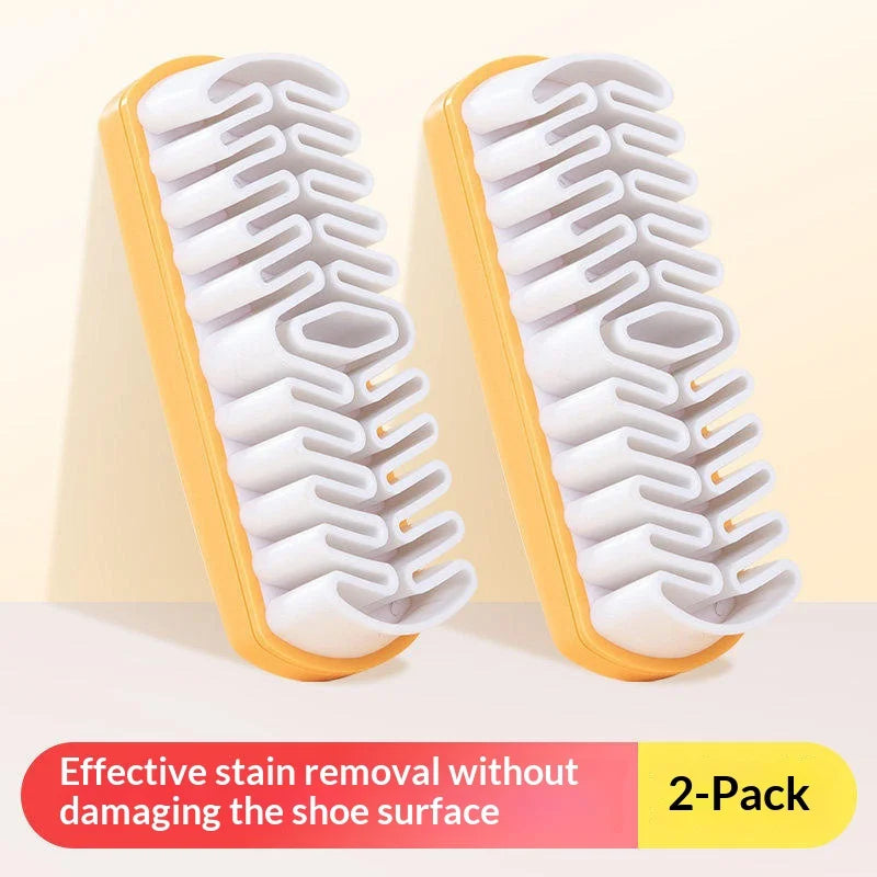 Wood Handle Suede Shoe Brush – Rubber Nubuck Cleaner Tool