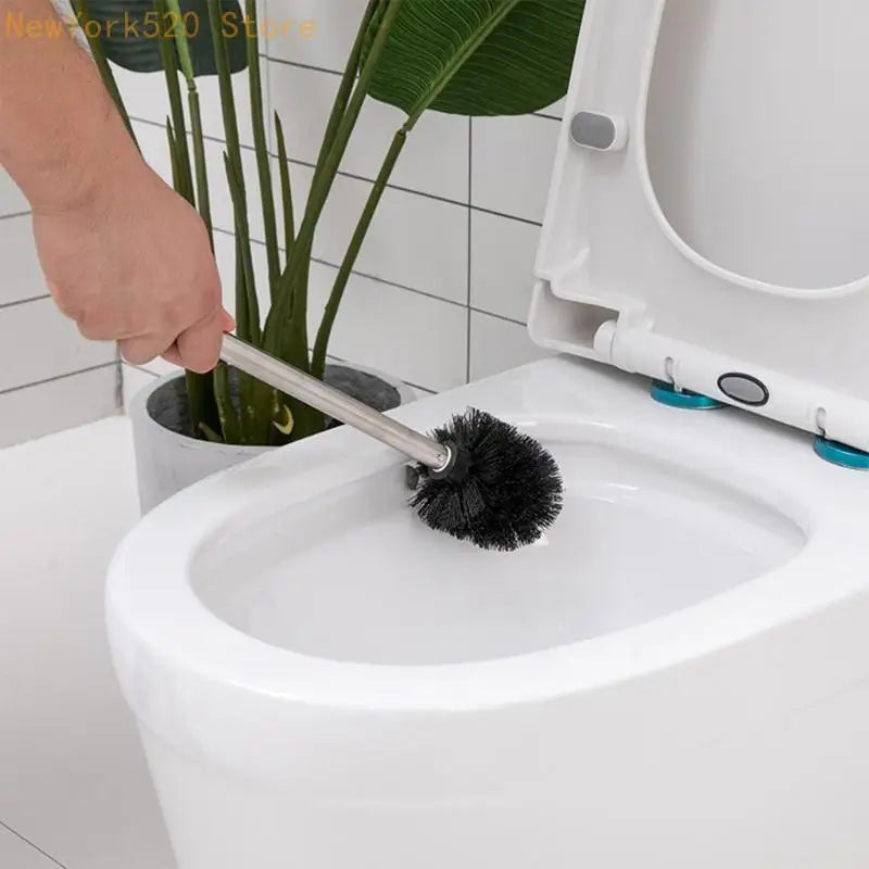 Stainless Steel Toilet Bowl Brush with Extended Handle