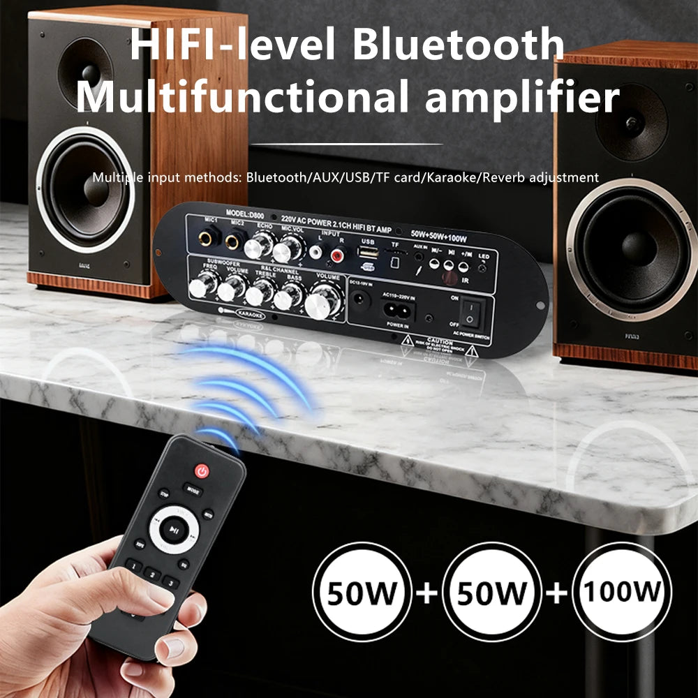 VIBE D800 Bluetooth 5.0 Amplifier Board 2.1Ch 50W+100W