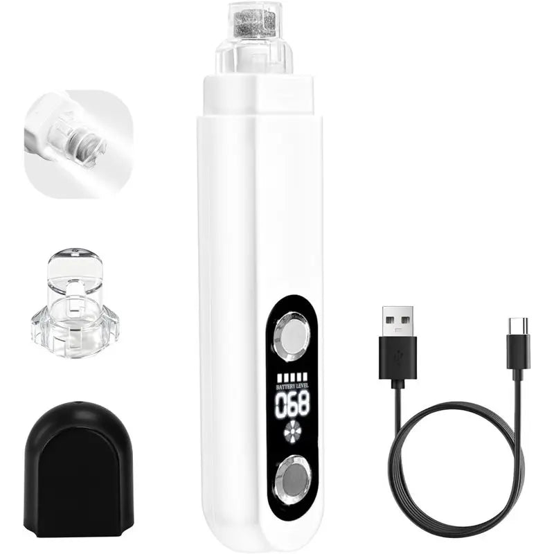 VIBE 5-Speed Dog Nail Grinder with LED Light & Screen