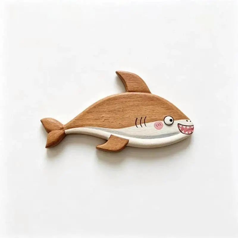 Cute Wooden Sea Fish Refrigerator Magnets – 1/5 Pcs Set