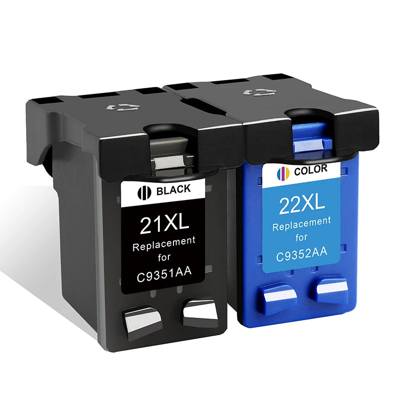 HP 21 22 XL Remanufactured Ink Cartridge Set – Black & Color
