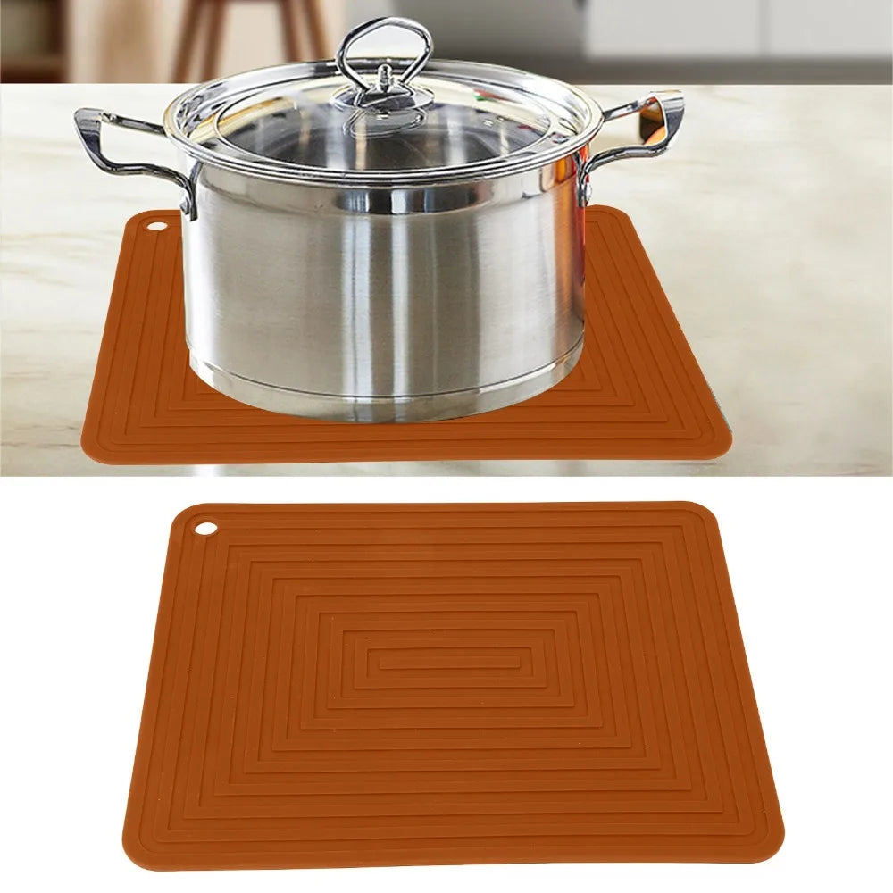 2-Pack Silicone Trivet Mats – Non-Slip Heat Resistant Hot Pot Pads