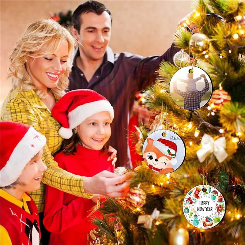 140-Pc Round Sublimation Ornament Blanks – DIY Christmas Decor