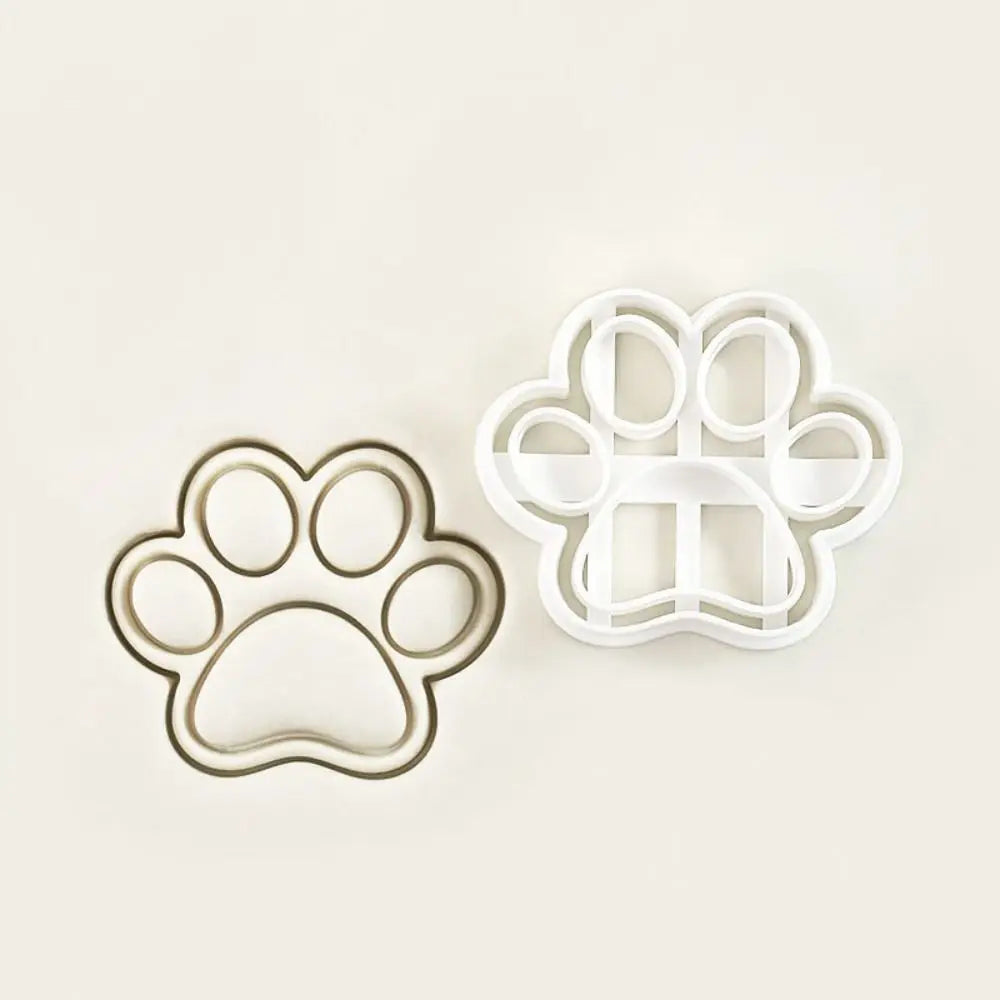 4PCS Paw Print Cookie Cutters – BPA-Free Reusable Baking Set