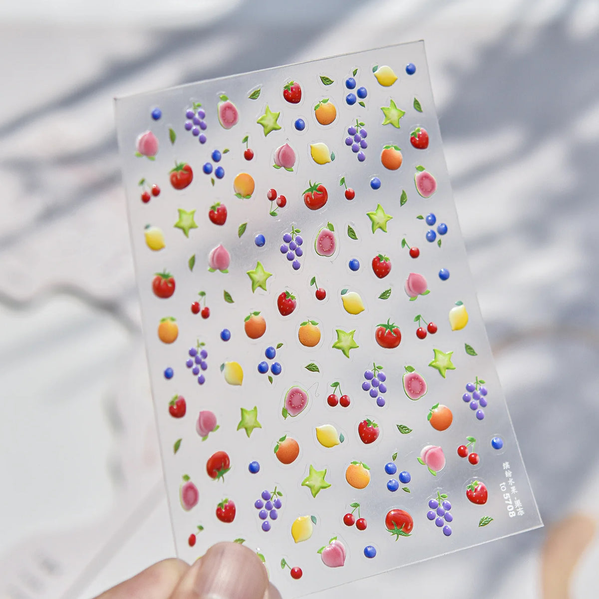 Fruit Nail Art Stickers – Jelly Self-Adhesive Nail Decals