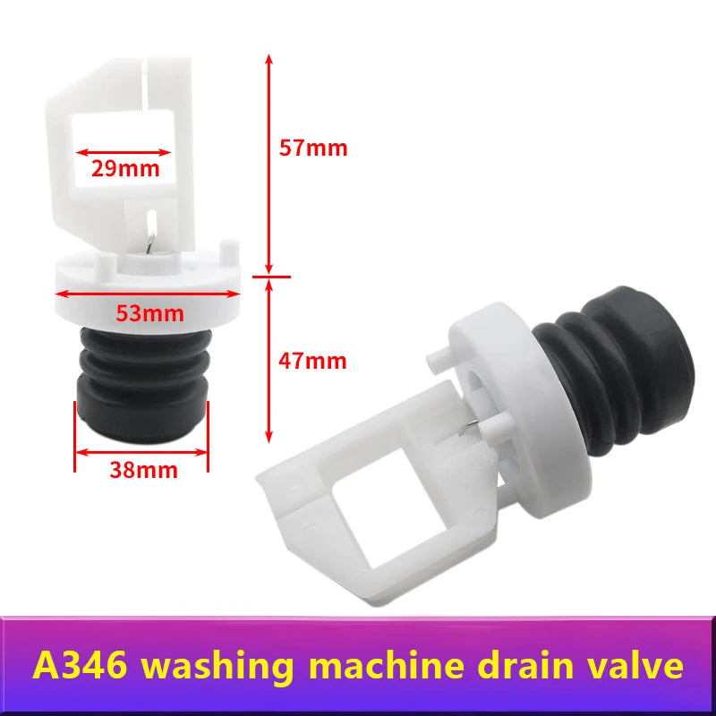 Washing Machine Drain Valve Plug Spool Spring Fitting