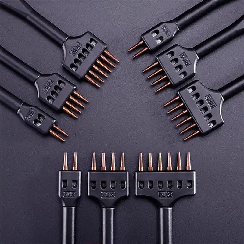 Steel Leather Punch Set – 1mm Stitching Chisel, 4–6mm Spacing