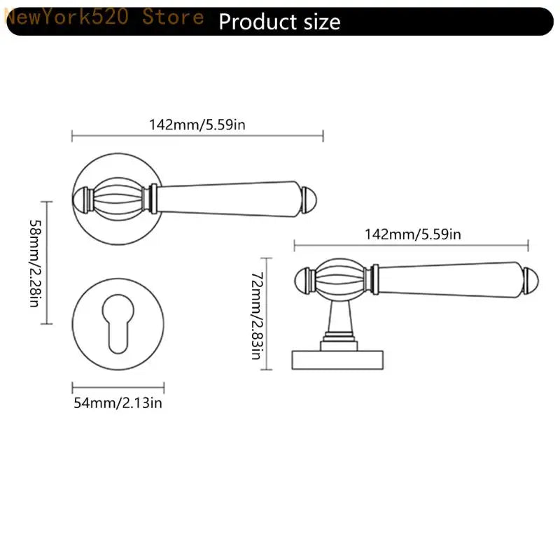 Zinc Alloy Keyed Entry Door Lock Handle Set | VIBE