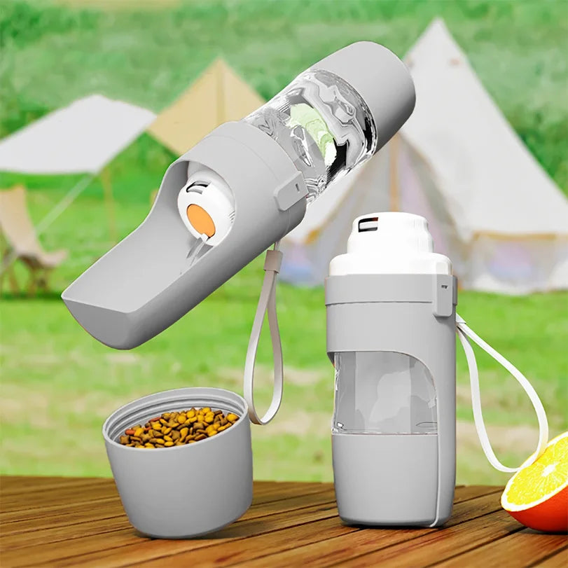 VIBE Portable Dog Cat Water Bottle & Food Container 500ml