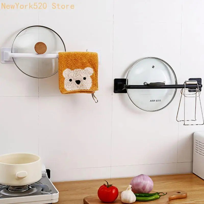 No-Drill Adhesive Wall Mount Towel Bar & Roll Holder