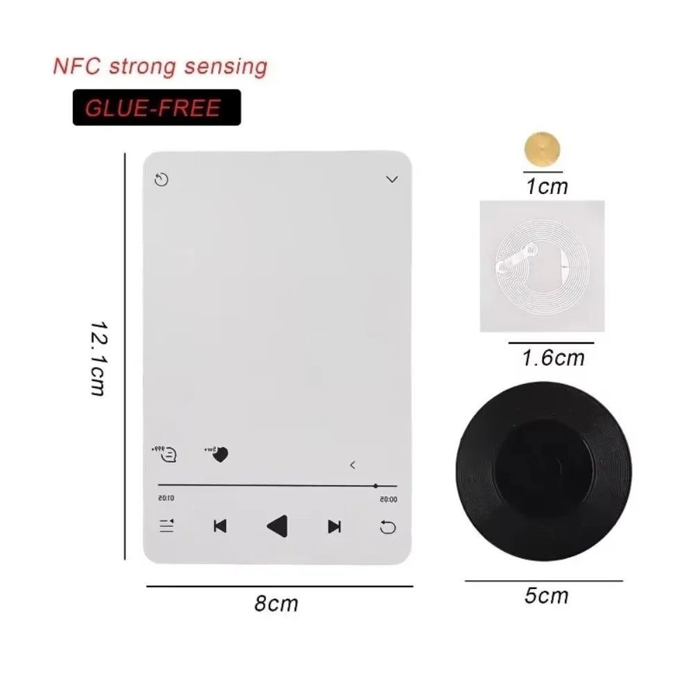 Vinyl Record NFC Fridge Magnet – Rotating Base & Music Trigger