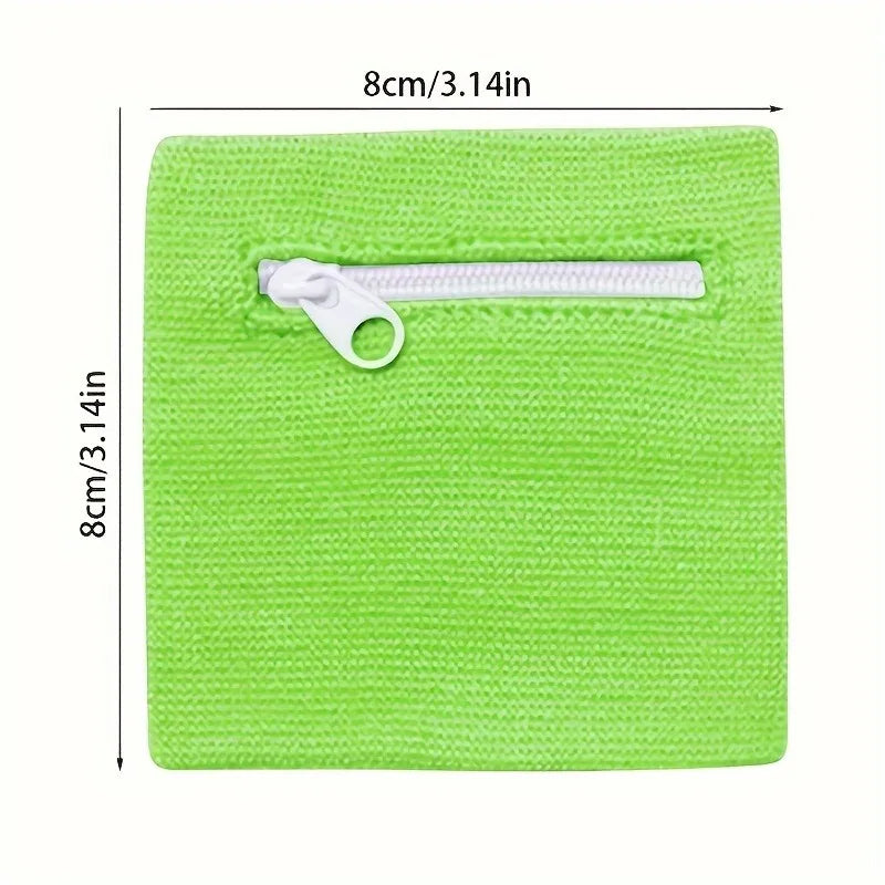 Zippered Wrist Wallet Stretchable Wristband – Running & Gym
