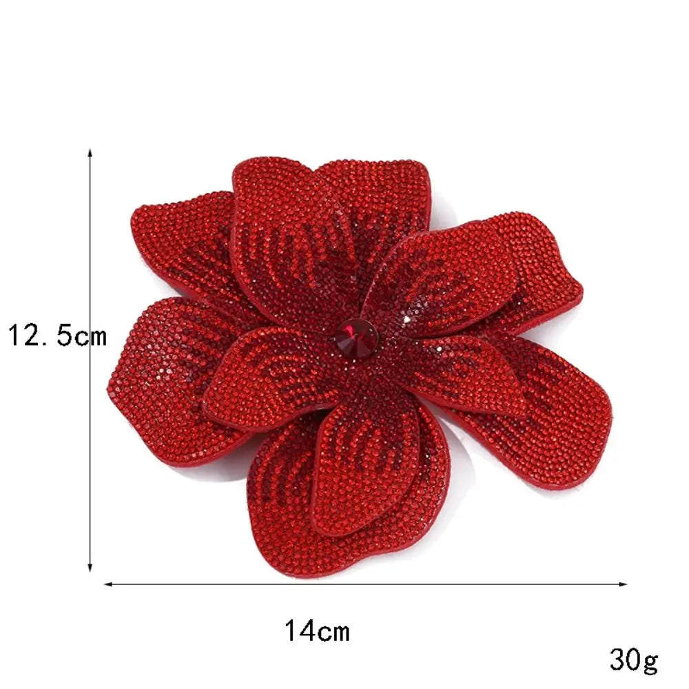 3D Rhinestone Flower Sew-On Applique Patch | DIY Craft