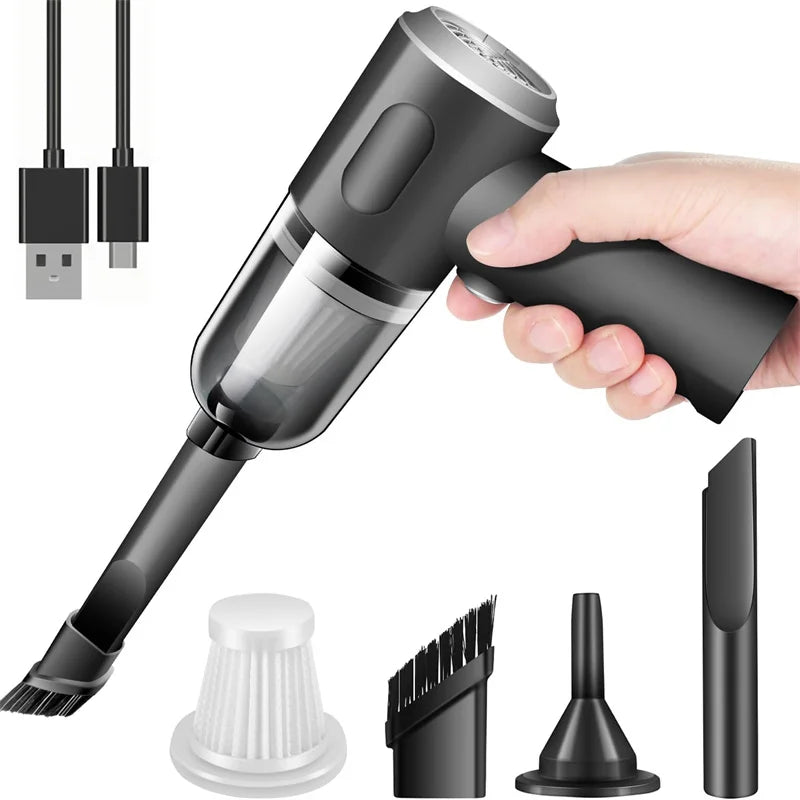 JETTING 120W Wireless Handheld Mini Vacuum Cleaner – USB Rechargeable