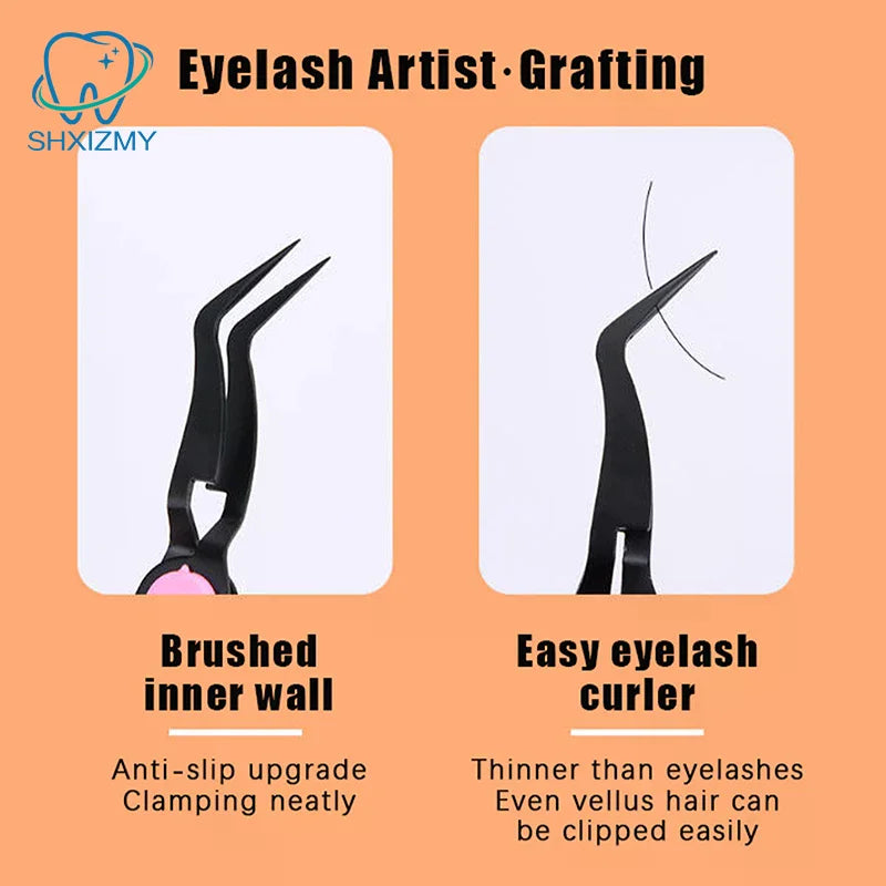 Reverse Tweezers Stainless Steel Lash Extension Makeup Tool